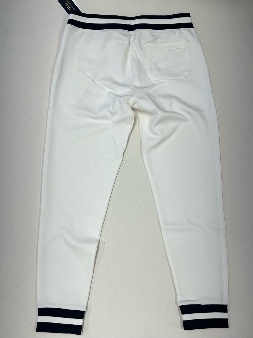 Polo Ralph Lauren Double Knit Tech Fleece Jogger Sweatsuit White Top L Bottom M - Picture 8 of 16